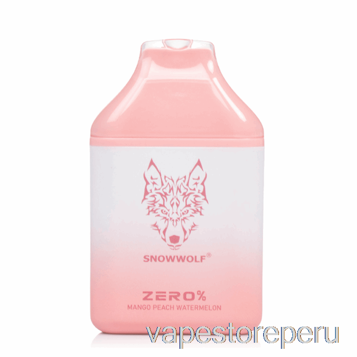 Vape Sin Nicotina Peru Snowwolf Zero 5500 0% Sin Nicotina Desechable Mango Melocotón Sandía